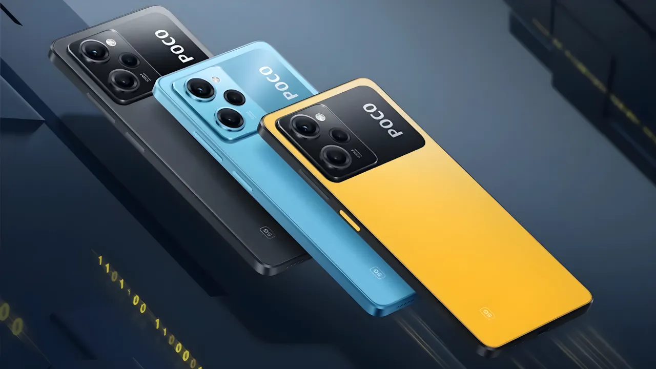 3 Poco X6 Pro Smartphone Showing